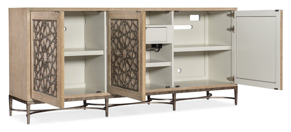 Melange - Suzani 3-Door Entertainment Console