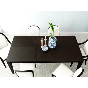 Lydia - Rectangular Dining Table - Dark Brown