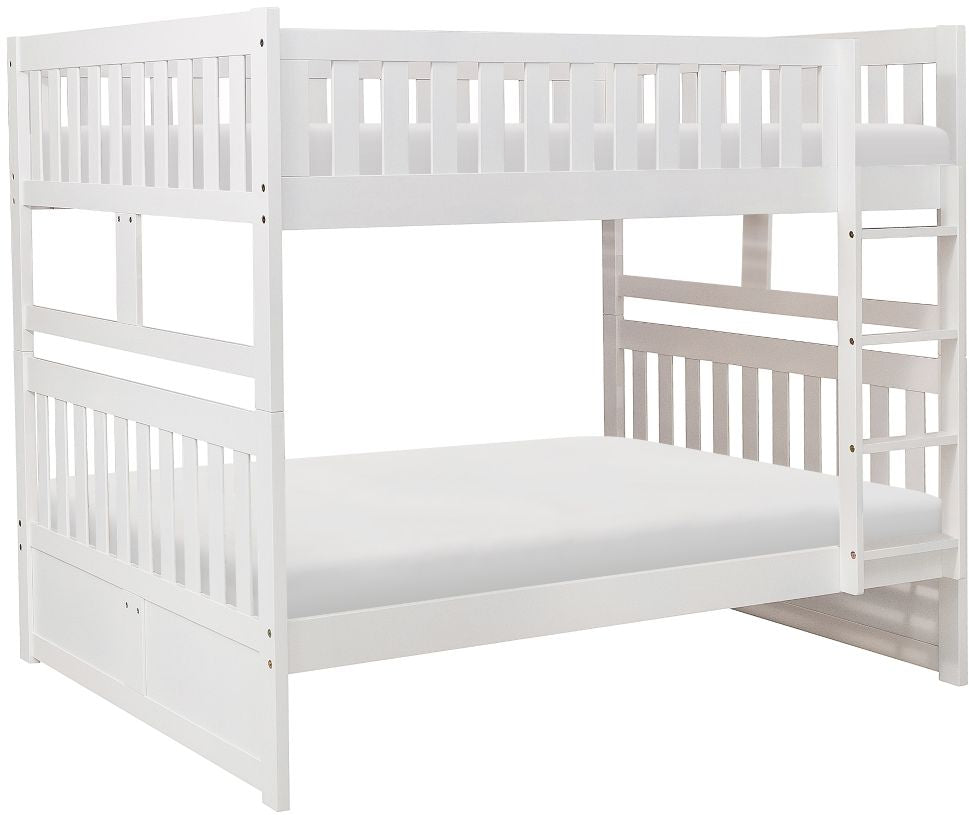 Full/Full Bunkbed White