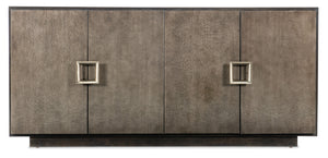 Melange - Asher Four Door Entertainment Credenza - Dark Brown