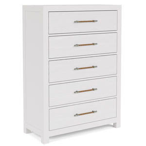 Rosalie - 5 Drawer Chest - White