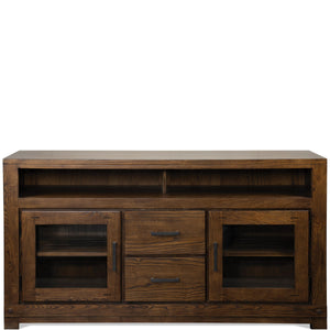 Windridge - TV Console-Glass Door - Sagamore Burnished Ash