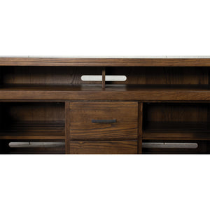 Windridge - TV Console-Glass Door - Sagamore Burnished Ash