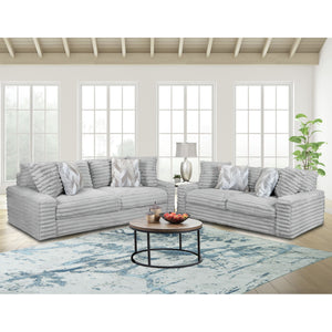 Serene - Loveseat With 4 Pillows - Hush Moonstruck