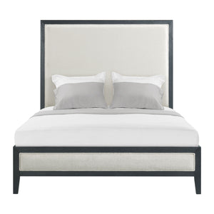 Versailles Contemporary - Fabric Panel Bed With Low Footboard