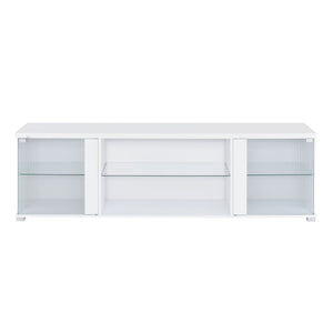 Chandra - 70"" TV Stand With LED - Glossy White