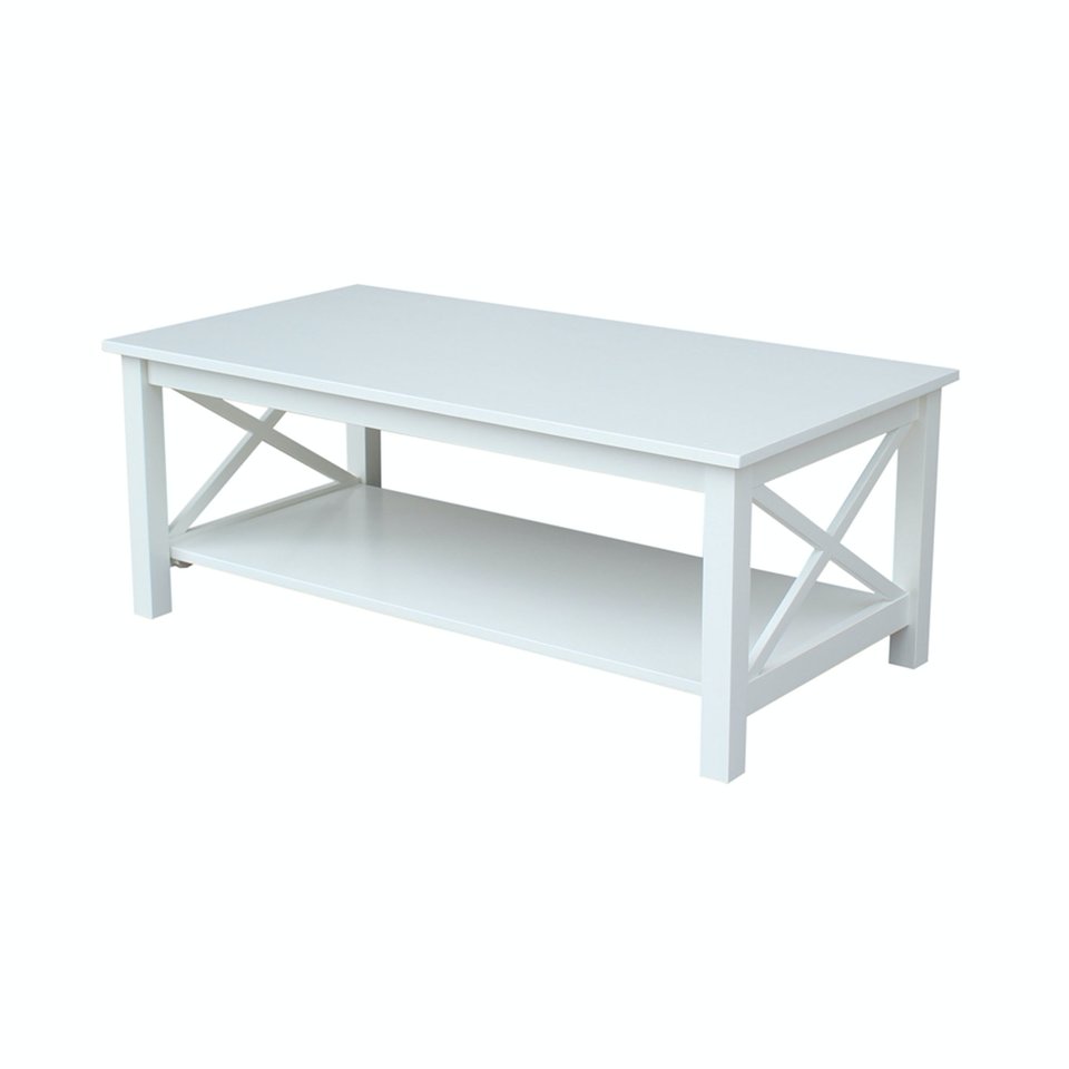 Hampton Collection Coffee Table in Pure White