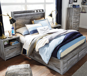 Baystorm  Panel Bed With 6 Storage Drawers