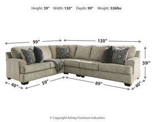 Bovarian 3-Piece Sectional