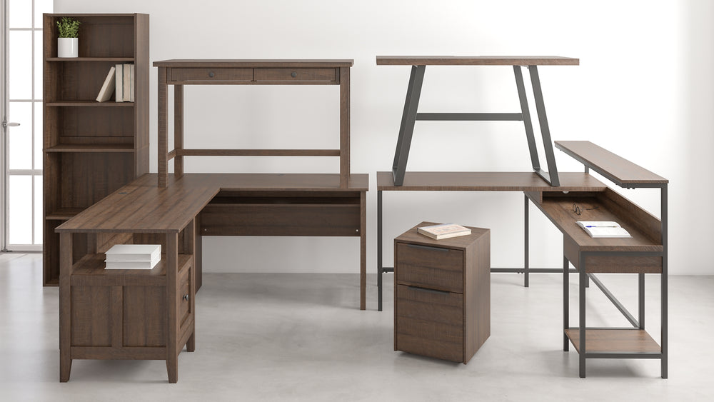 Camiburg L-Desk with Storage