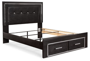 Kaydell  Panel Bed With Storage