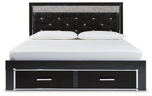 Kaydell  Upholstered Panel Storage Platform Bed