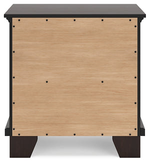 Covetown Two Drawer Night Stand