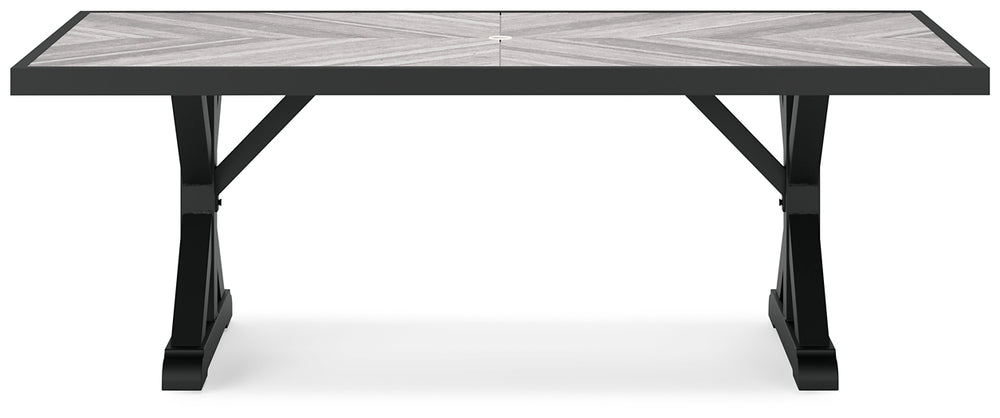 Beachcroft RECT Dining Table w/UMB OPT