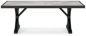 Beachcroft RECT Dining Table w/UMB OPT