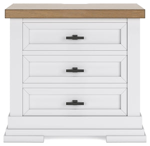 Ashbryn Three Drawer Night Stand