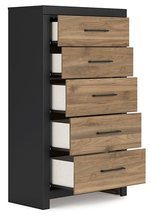 Vertani Five Drawer Chest