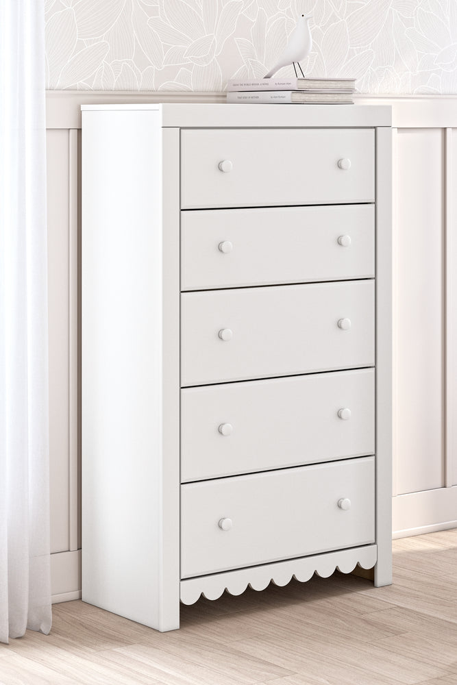 Mollviney Five Drawer Chest