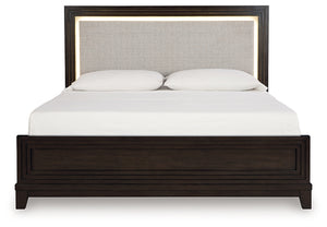 Neymorton Queen Upholstered Panel Bed