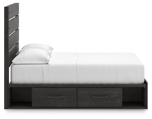 Hollivern  Panel Bed With Storage