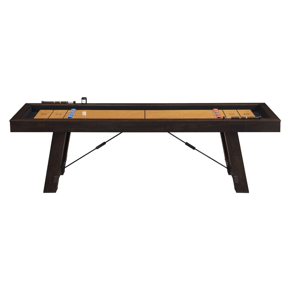 Titus - Shuffleboard Table - Brown - 108"