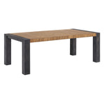 Breckenridge - Dining Table With Oak Top And 1X18 Leaf - Black