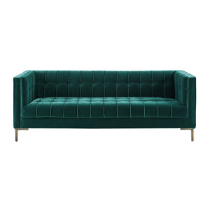 Isaac - Channel Stitch Velvet Sofa