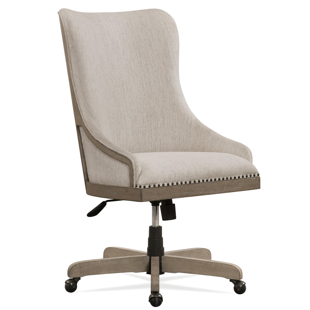 Wimberley - Upholstered Desk Chair - Pearl Silver