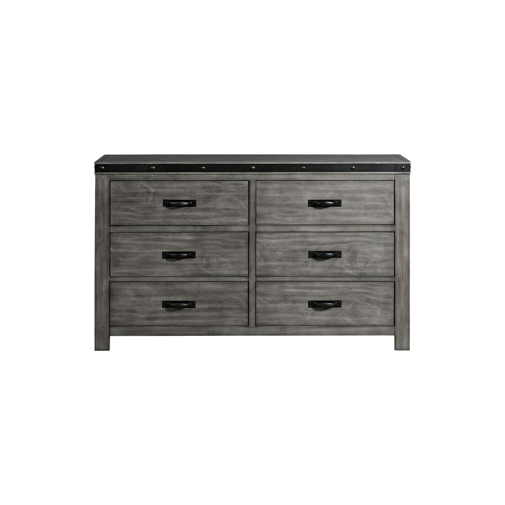 Wade - Youth Dresser (6 Drawer) - Black Finish