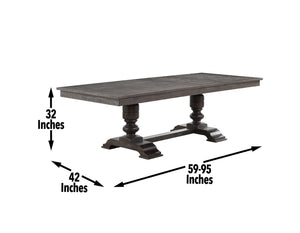 Hutchins - Dining Table - Dark Brown