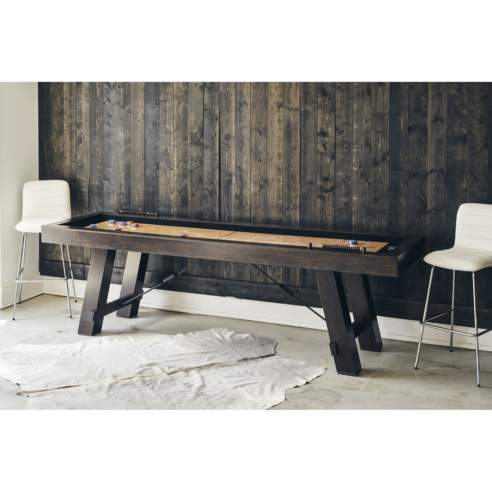 Titus - Shuffleboard Table - Brown - 108"