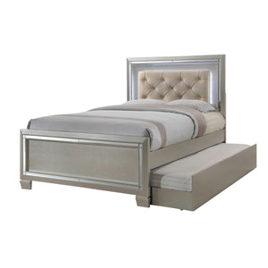 Platinum - Youth Platform With Trundle Bedroom Set