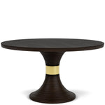 Lydia - Round Dining Table - Dark Brown