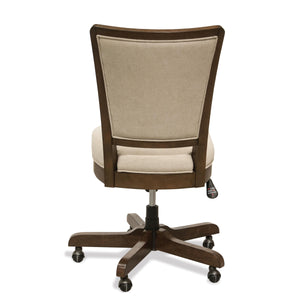 Vogue - Upholstered Desk Chair - Plymouth Brown Oak