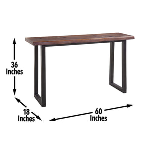 Jennings - Live Edge Bar Table - Brown