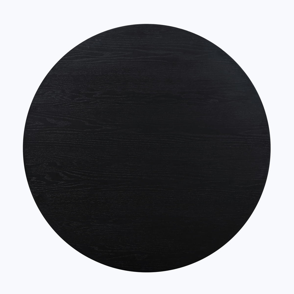 Magnolia - Round Table - Black / Gold