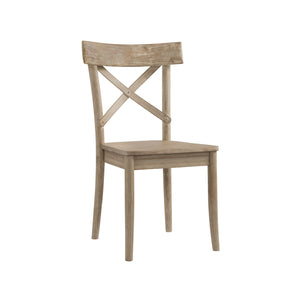 Callista - X-Back Wooden Side Chair (Set of 2) - Beach