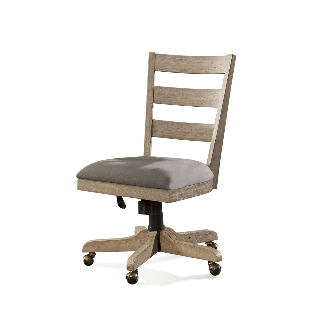 Perspectives - Wood Back Upholstered Desk Chair