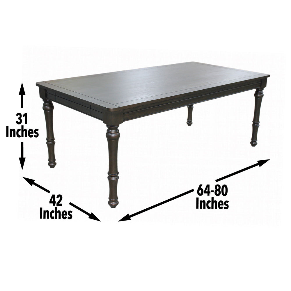 Linnett - Dining Table - Dark Brown