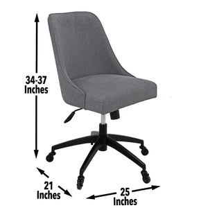 Kinsley - Desk And Chair - Dark Gray