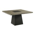 Jemma - Square Dining Table - Grey / Dark Espresso