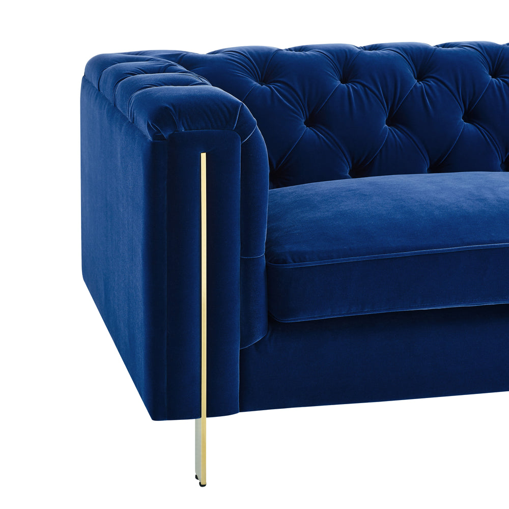 Charlene - Velvet Button Tufted Sofa