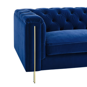 Charlene - Velvet Button Tufted Sofa