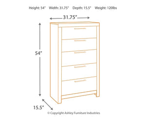 Derekson Five Drawer Chest