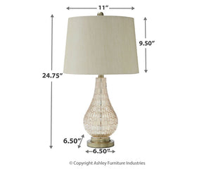 Latoya Glass Table Lamp (1/CN)