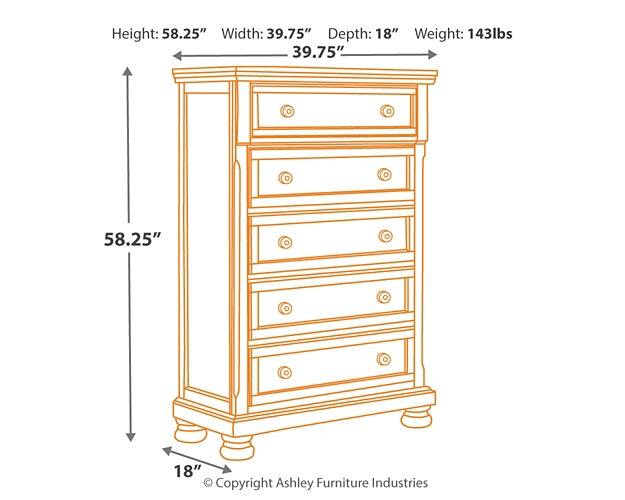 Robbinsdale Five Drawer Chest