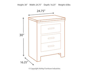 Trinell Two Drawer Night Stand